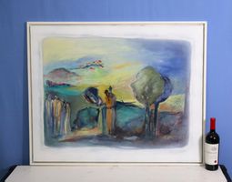 K. Bütler, Gemälde auf Leinwand, signiert und datiert 1997
