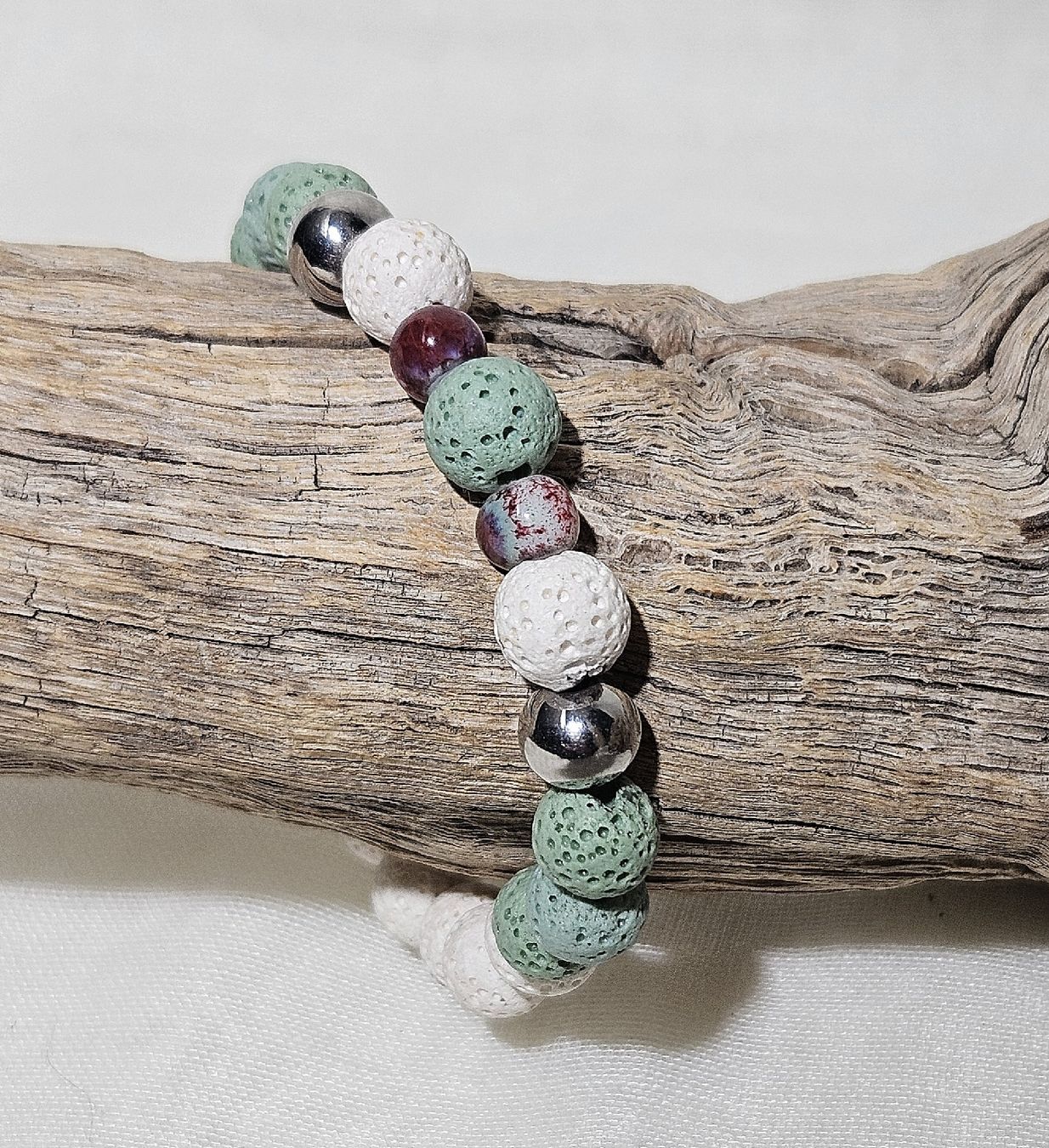 Bracciali & Braccialetti: Lavastein-Mix Armk. - Spendenaktion – Nuovo (secondo la descrizione) da Unterkulm venduto da Nachtigall 1