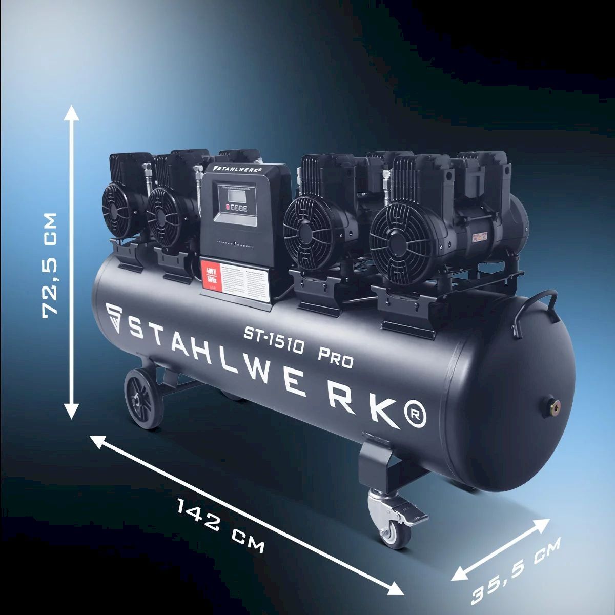 Compressori: STAHLWERK ST-1510 Pro Kompressor 10 bar – Nuovo e nell'imballaggio originale da Bottighofen venduto da zaap 5