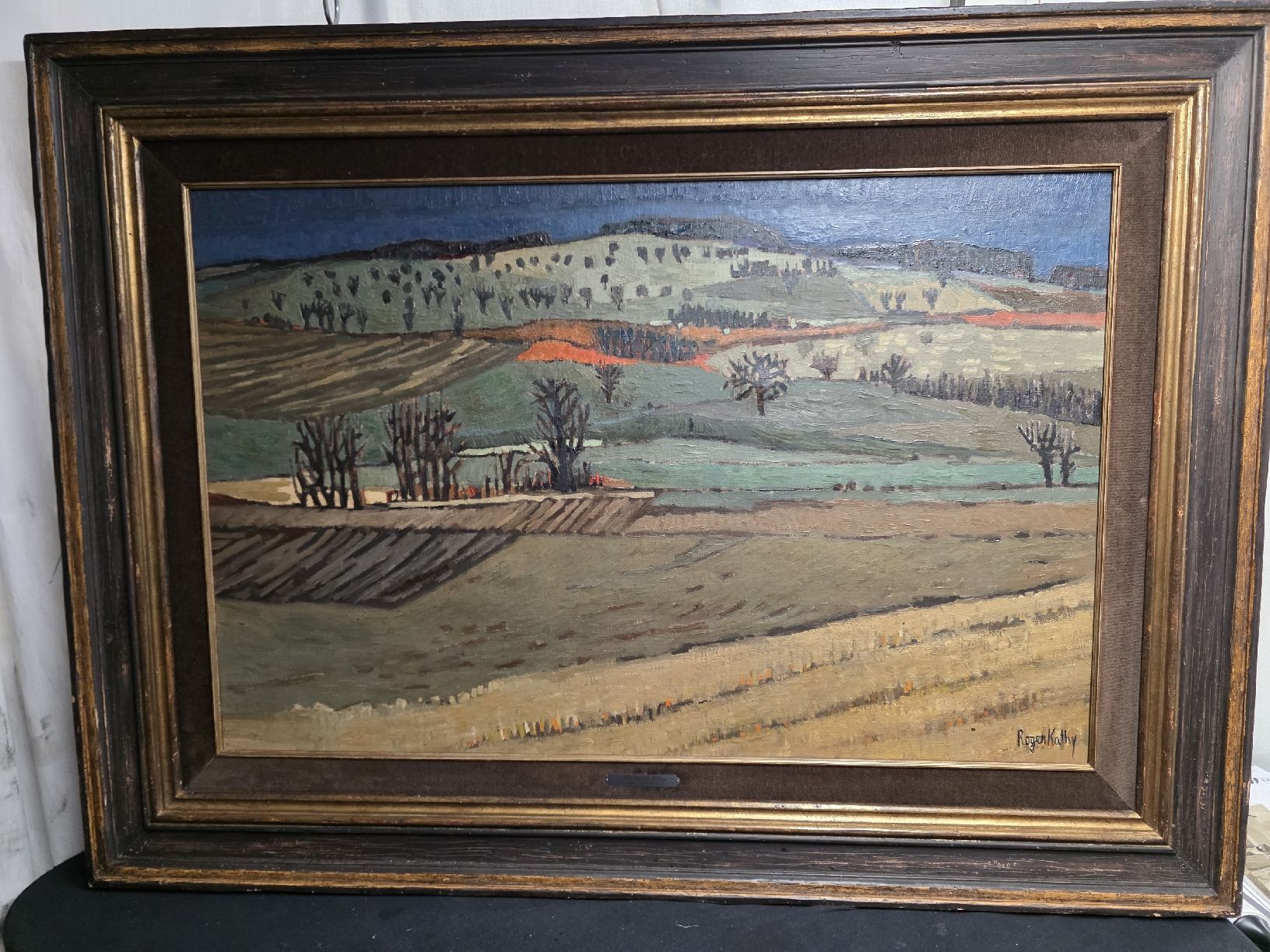 Dipinti: Antikes Roger Kathy Original Gemälde "en automne" Herbstbild – Usato da Wolfertswil venduto da Antiko 2