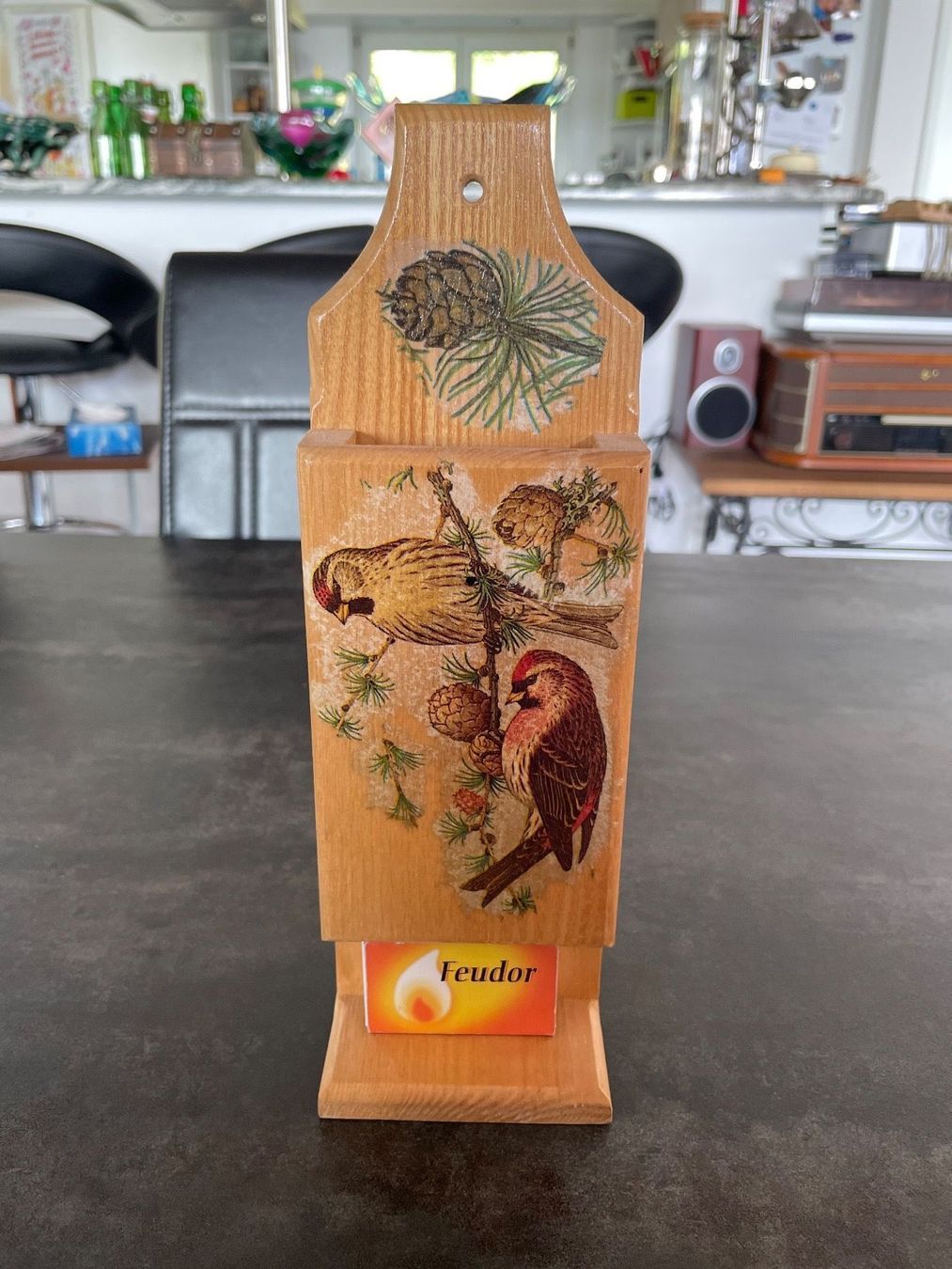 Feuerzeuge: Ancien Porte-Boîte Allumettes – Gebraucht aus Vallamand von Bricbracbroc82