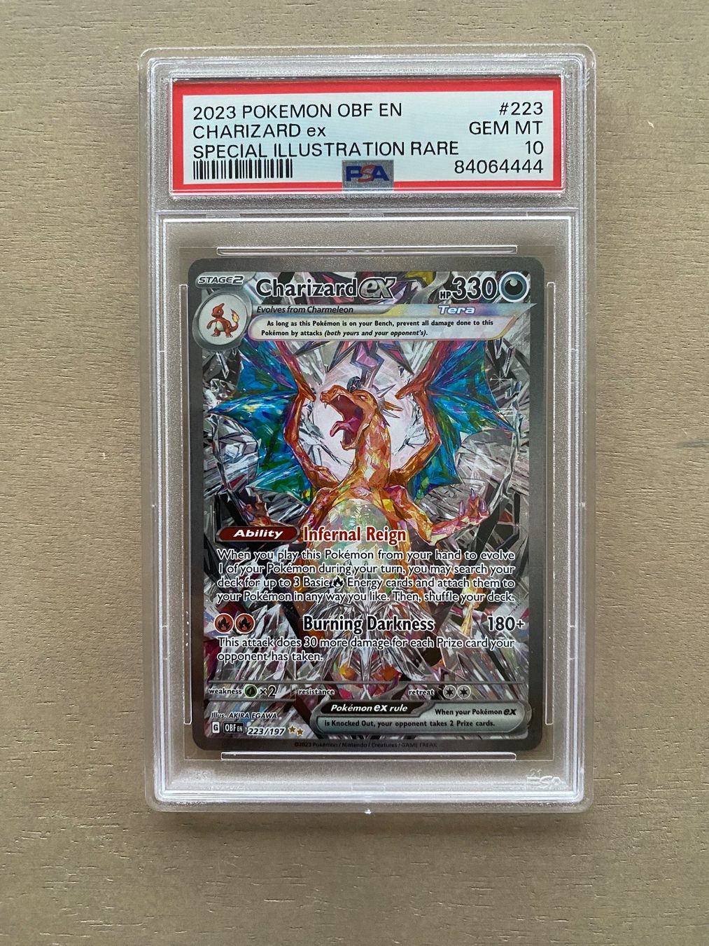 Pokémon Cartes à collectionner: Charizard ex #223 - Pokémon Obsidian Flames PSA 10 – D'occasion à Basel par