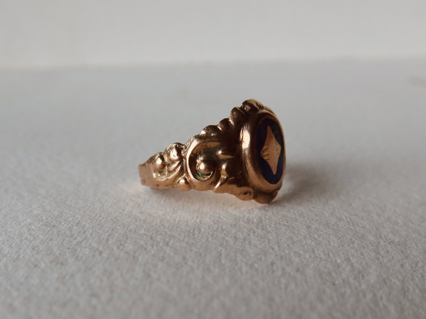 Anelli: Antiker Ring aus 9 Karat Gold – Usato da Meilen venduto da RosieZurich 3