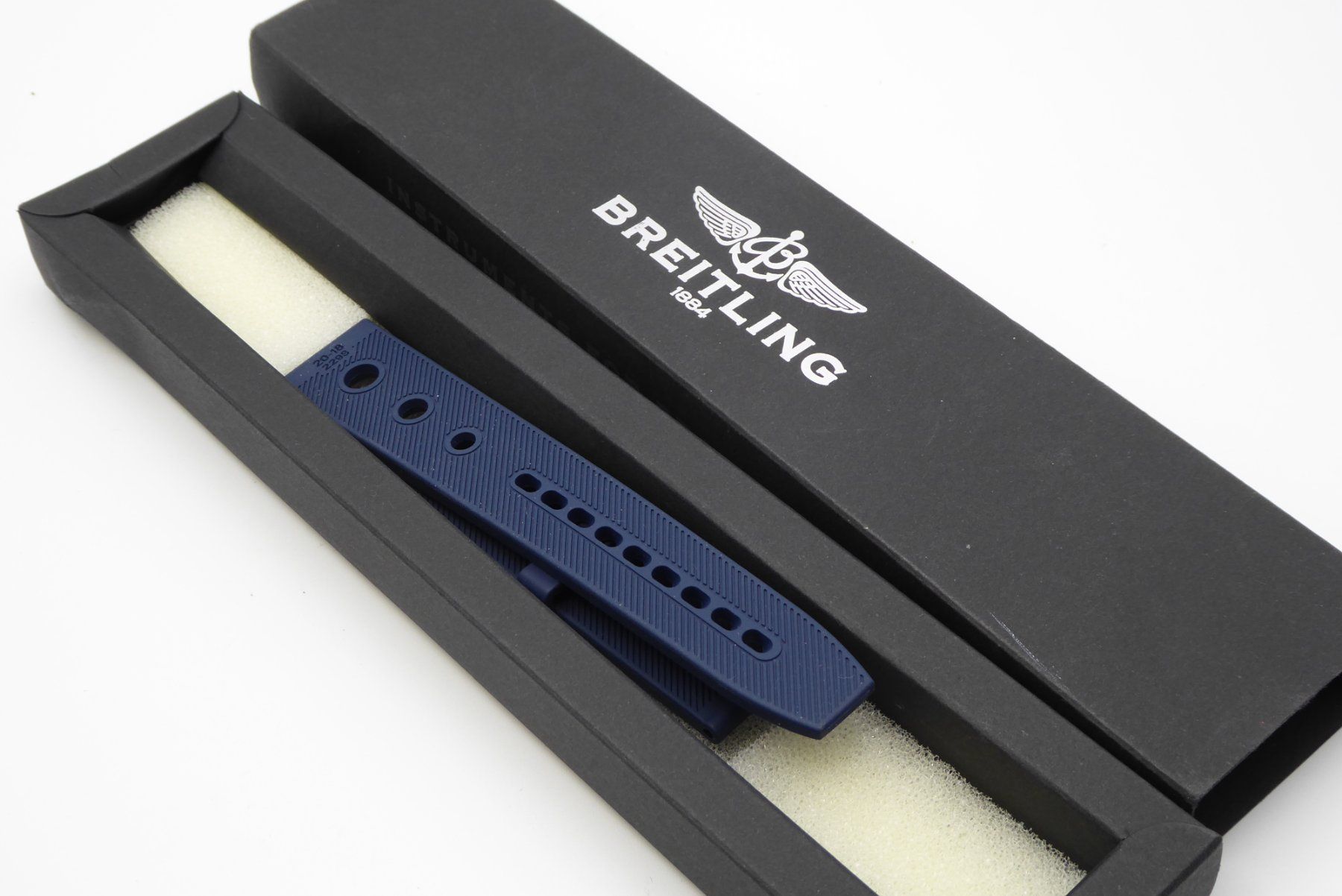 Breitling Orologi: Breitling Rubber Strap Navy Blue 20mm – Nuovo (secondo la descrizione) da Geneve venduto da adr_xk6n 5
