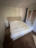Boxspringbett (180 × 200 cm) grau