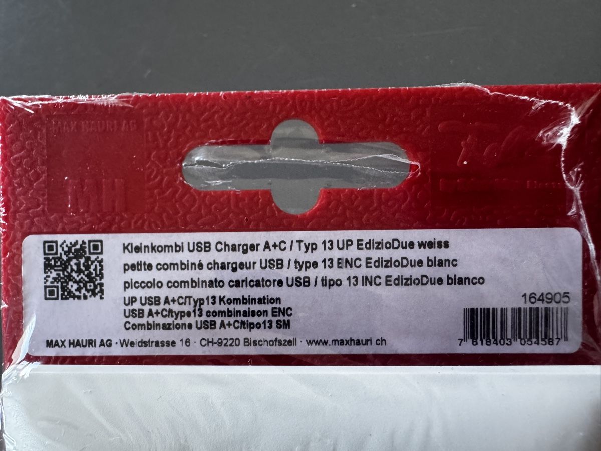 Feller Spine: Kombination Steckdose USB A+C Typ 13 weiss neu! – Nuovo e nell'imballaggio originale da Basel venduto da bau_6tk8 2