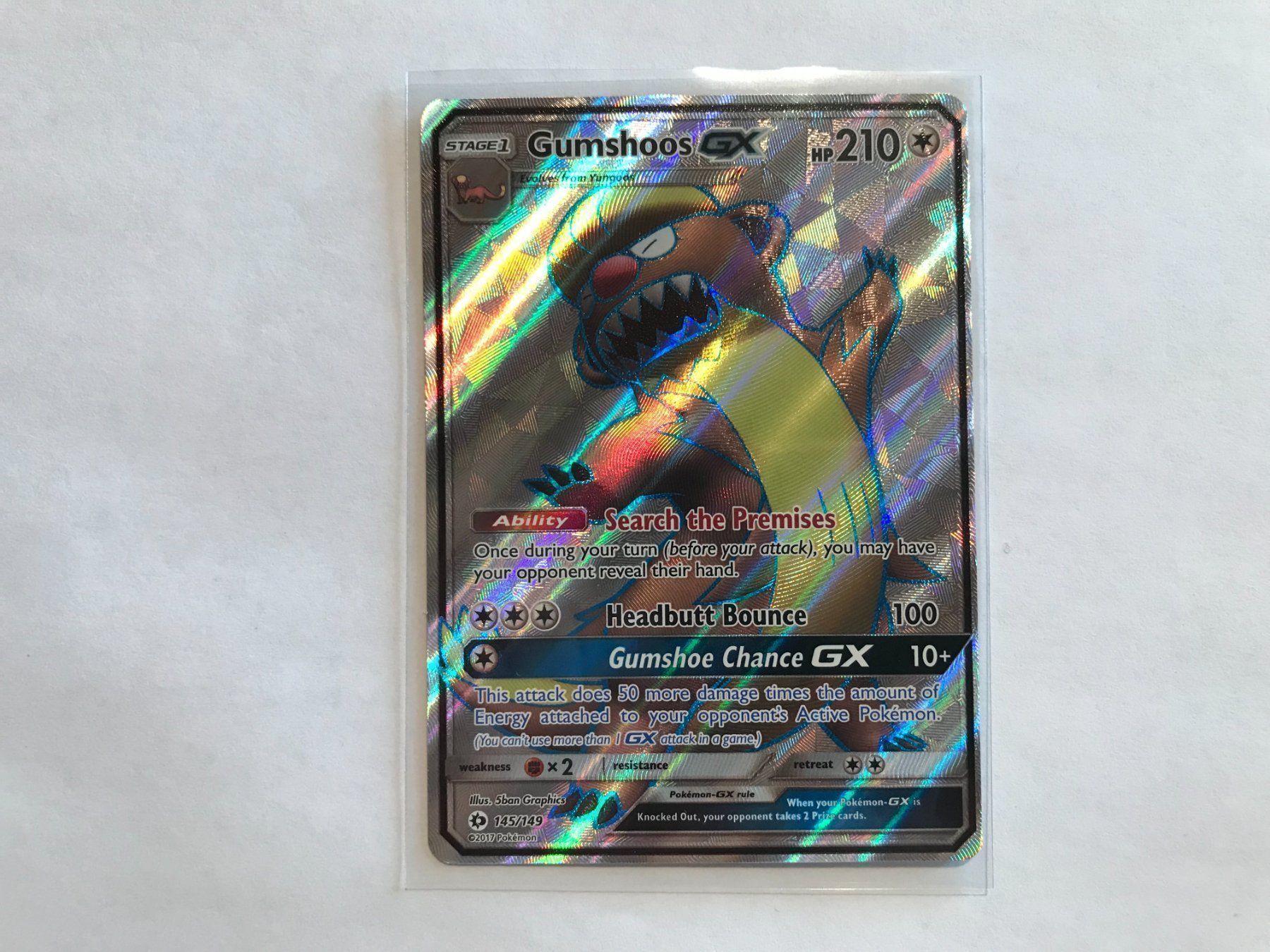 Pokémon Carte collezionabili: Gumshoos GX Fullart EN – Usato da Hagendorn venduto da Pokecollectorch