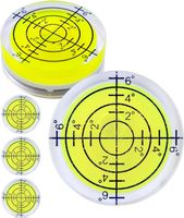Set 6 Stück Mini Wasserwaage mit Luftblase Ø 32mm
