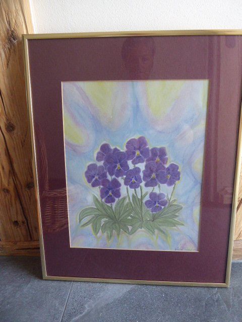 Poster & Bilder: Stiefmütterchen mit goldenem Rahmen – Neu (gemäss Beschreibung) aus Romanshorn von sonnenblume034