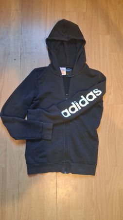Adidas Kapuzenjacke schwarz mit Reissverschluss Grösse M