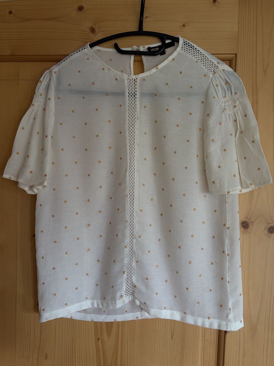 Maje Tops: Maje Damen Bluse weiss Grösse 2 mit Sternen Muster – D'occasion à Wädenswil par Iana32