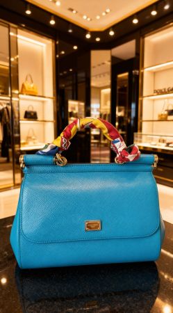 Dolce & Gabbana Miss Sicily Top Handle Bag, Türkis!