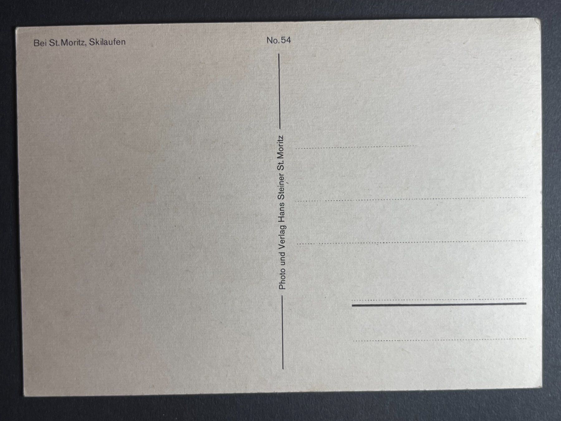 Cartes postales: Skilaufen bei St-Moritz – D'occasion à Steg VS par _vinci_ 1