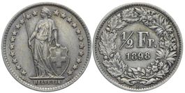 1/2 Franken 1898 (05)