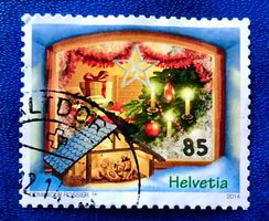 Nr.1526 Krippe Sondermarken Weihnachten GESTEMPELT 2014   