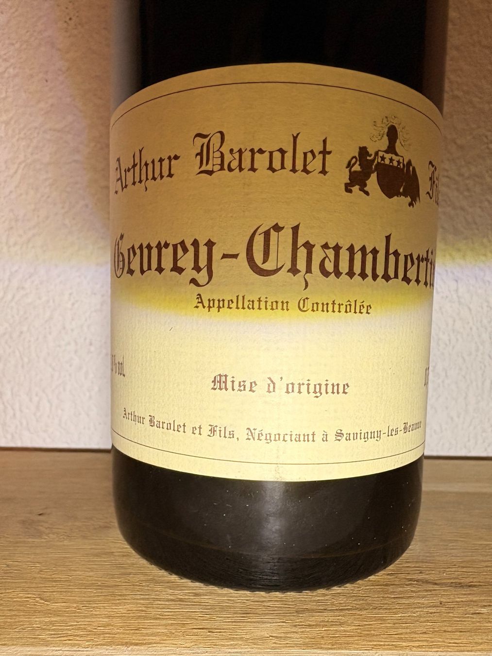 Wein: Arthur Barolet et Fils - Gevrey-Chambertin 1998 – Neu und originalverpackt aus Adlikon b.Regensdf von Cappo 1