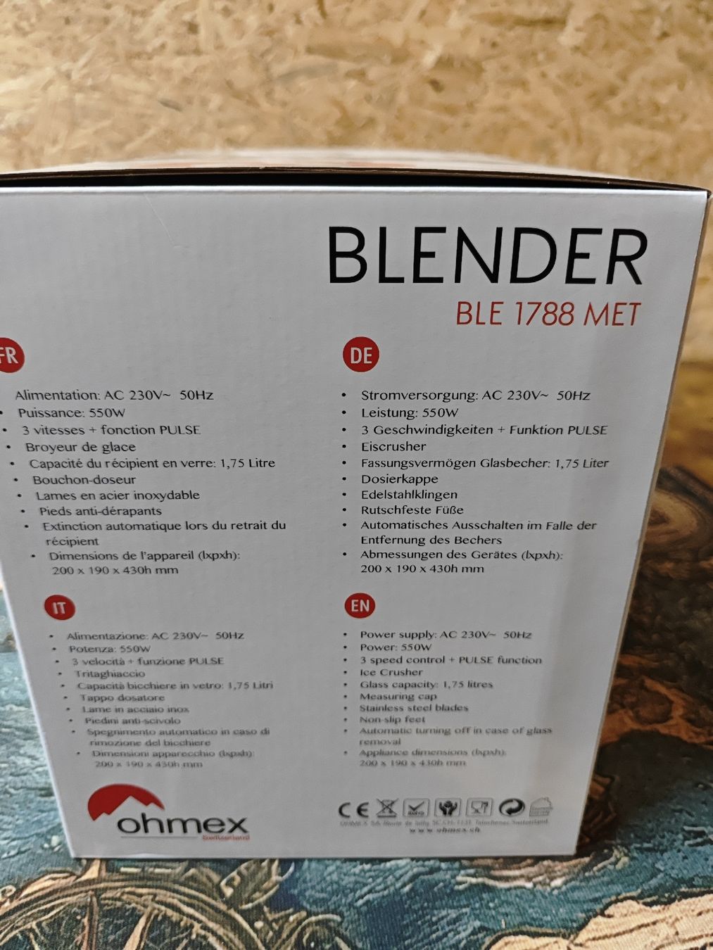 Elettrodomestici da cucina: Ohmex Blender BLE 1788 MET – Nuovo (secondo la descrizione) da Wittenbach venduto da stefange 2