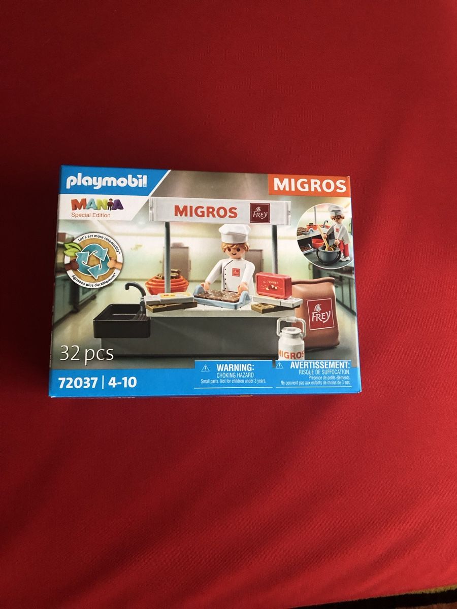Playmobil Giocattoli: Playmobil Migros Schoggifabrik – Nuovo e nell'imballaggio originale da Andwil SG venduto da Essox57