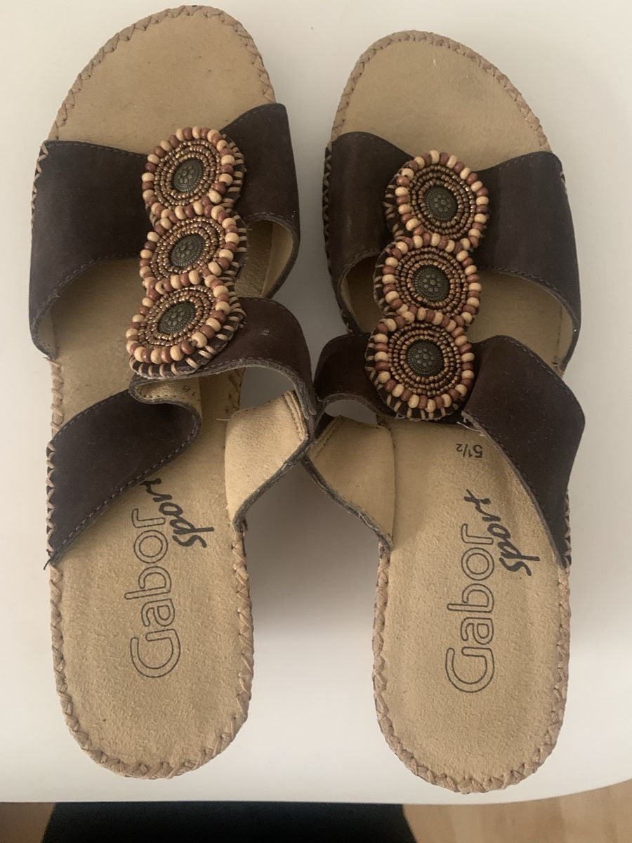 Gabor Scarpe da donna: Bequeme, braune Schlüpfer, Grösse 38.5, Gabor – Nuovo (secondo la descrizione) da Zürich venduto da 1979mausi