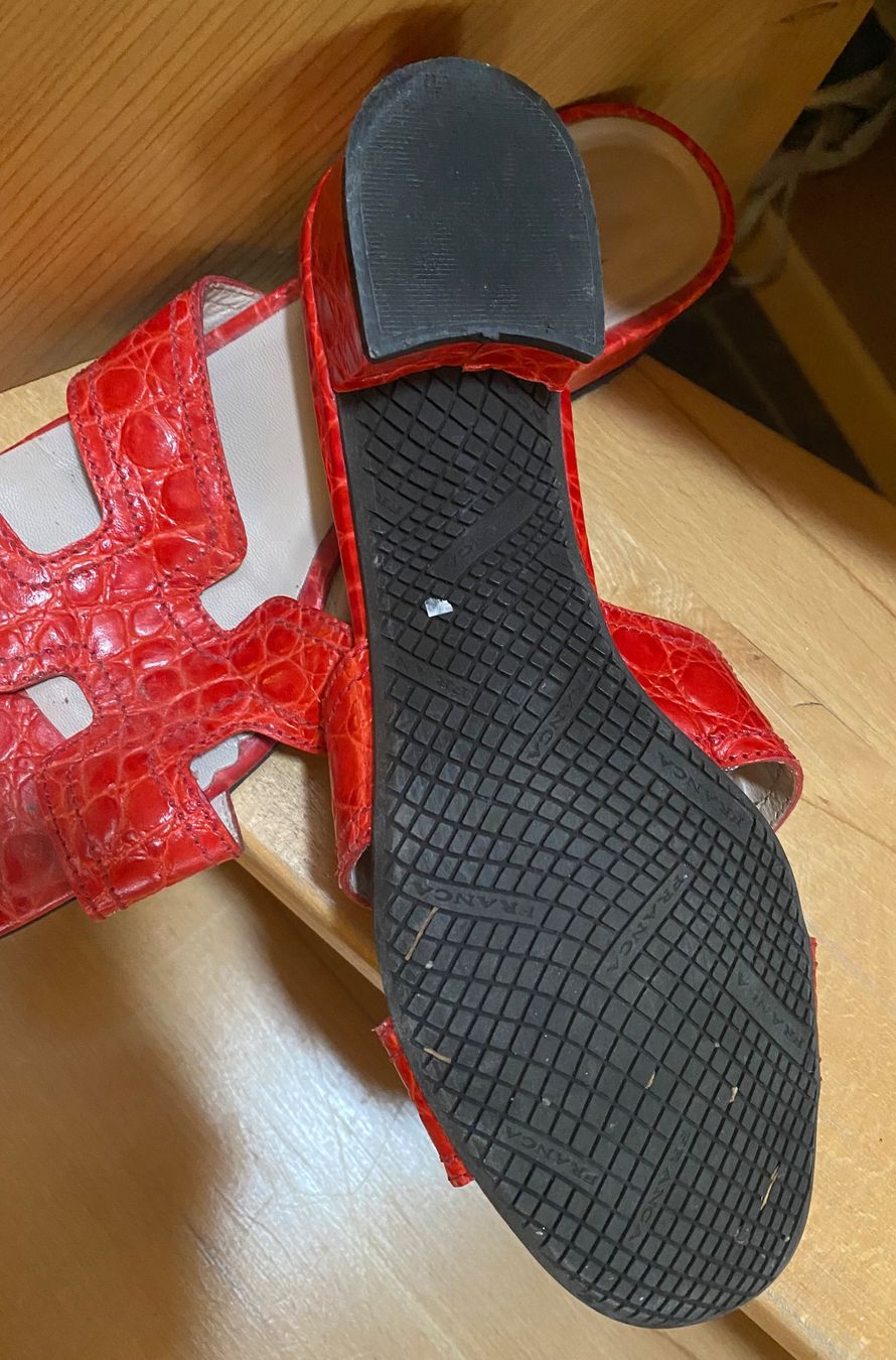 Scarpe da donna: Sandale Leder Asper rot Grösse 40 – Usato da Russikon venduto da Honolulu-2019 4