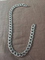 Edelstahl Panzerkette Silber Halskette