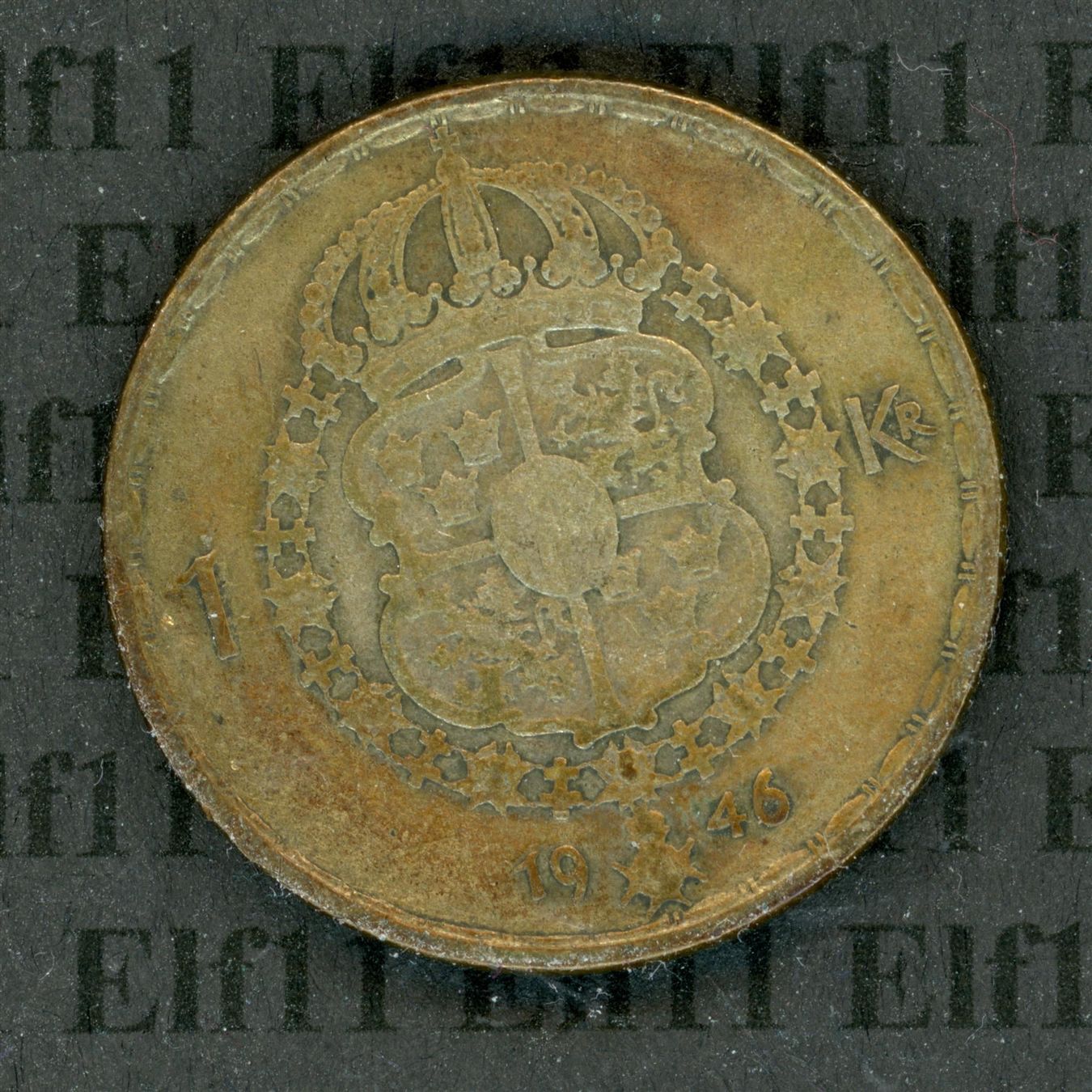 Tutti le monete: SEK___1.00 1946 ss 1 Krone – Usato da Widnau venduto da Elf11