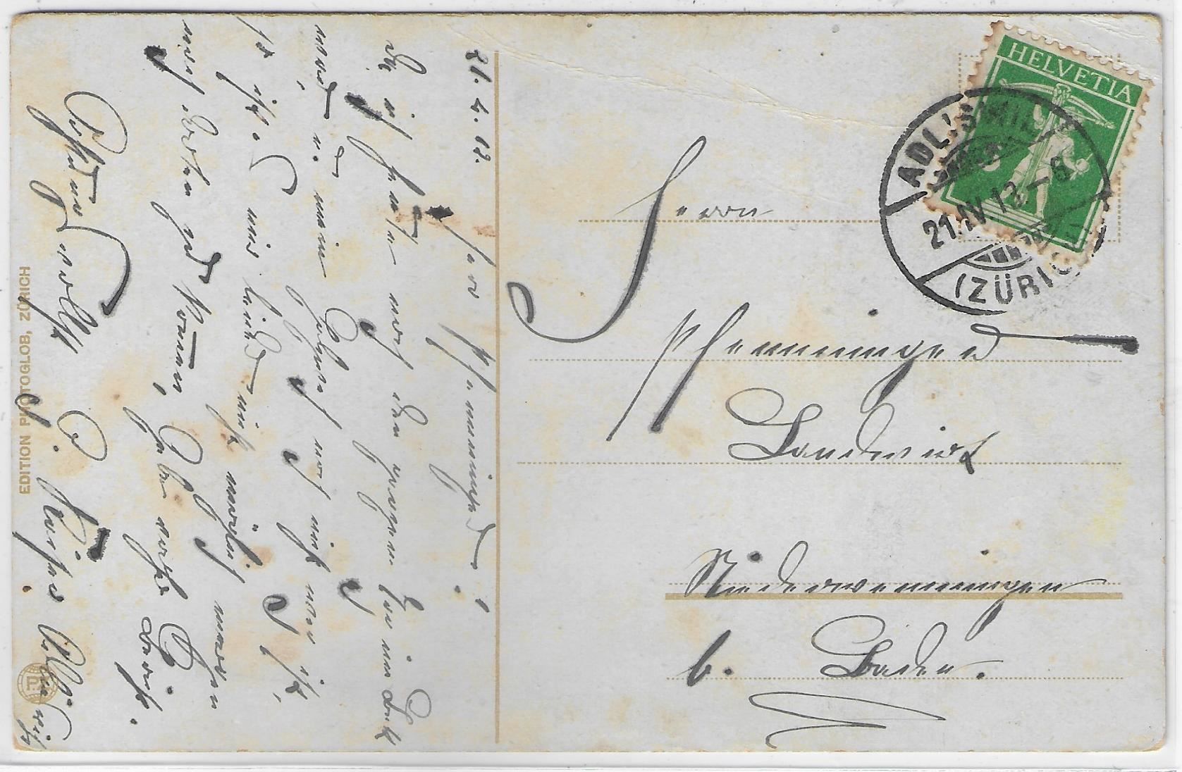Cartoline postali: Adliswil - Generalansicht - Litho – Usato da Ettingen venduto da Kartenplanet 1