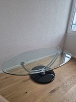 Glass with chrome coffee table midcentury design