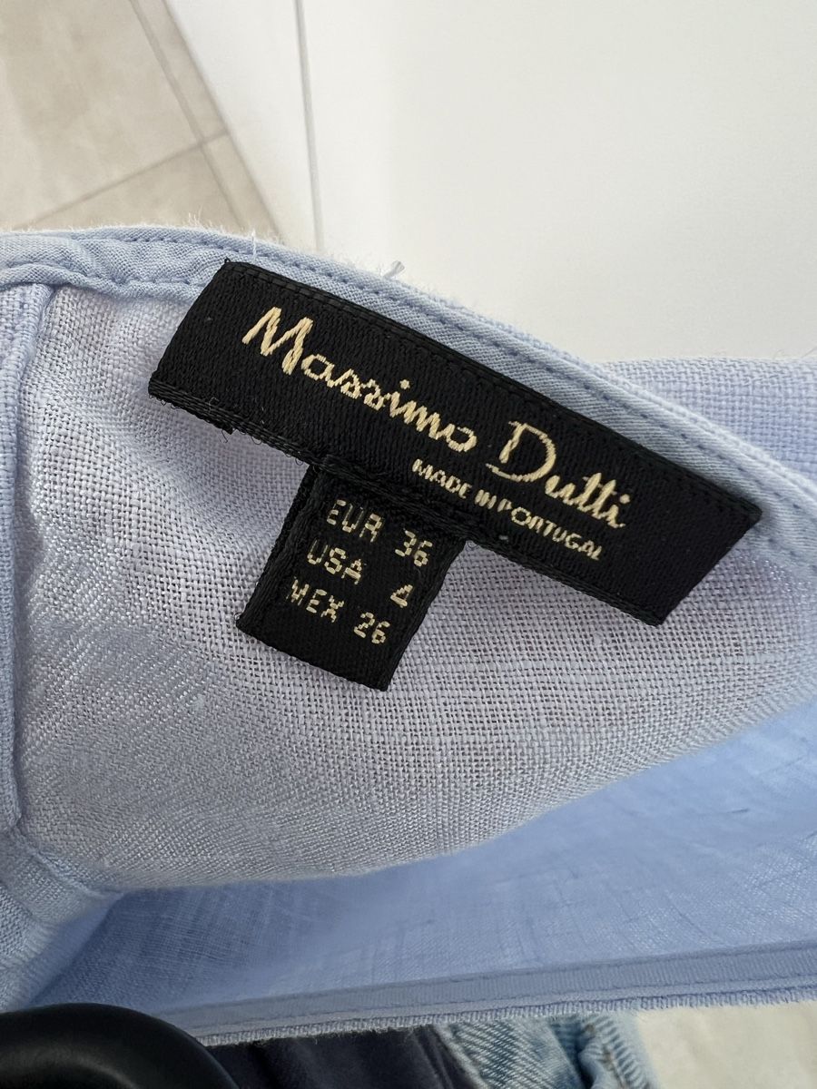 Massimo Dutti Blusen: Bluse Massimo Dutti Leinen hellblau Grösse 36 neuwertig – Neu (gemäss Beschreibung) aus Langenthal von ivet7 4