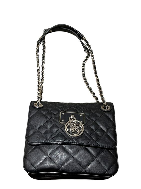 Guess Tasche Schwarz Silber