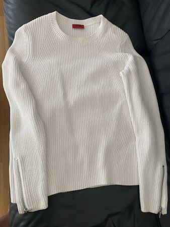 Damen Pullover HUGO BOSS Weiss Grösse L guter Zustand