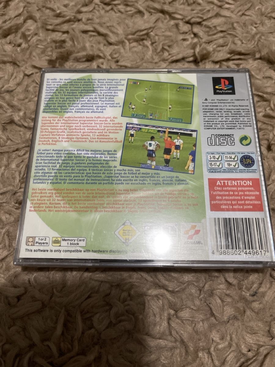 Giochi: International Superstar Soccer Pro PS1 – Difettoso da Unterkulm venduto da AnoliOccasion 2