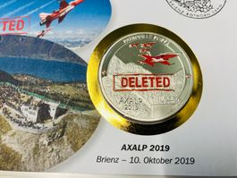 Patrouille Suisse  Numisbrief versilberte Medaille 2019