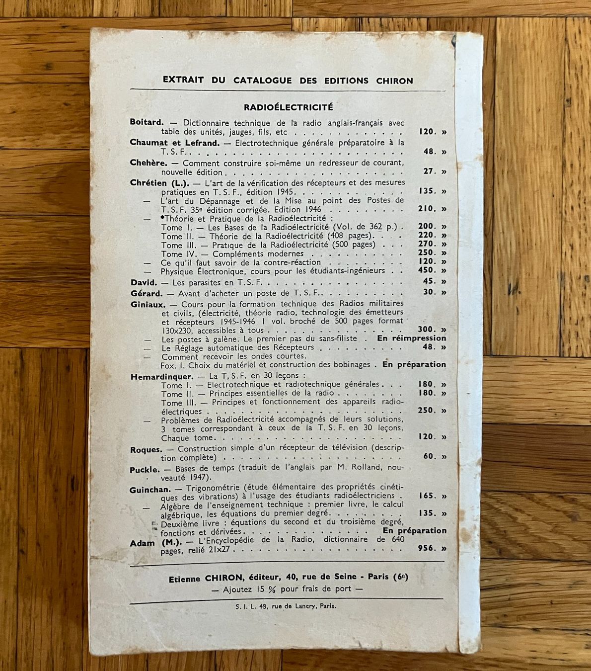 Libri: Radar : Explication simple du repérage radioélectrique – Usato da Chêne-Bougeries venduto da Vintage-Era 5