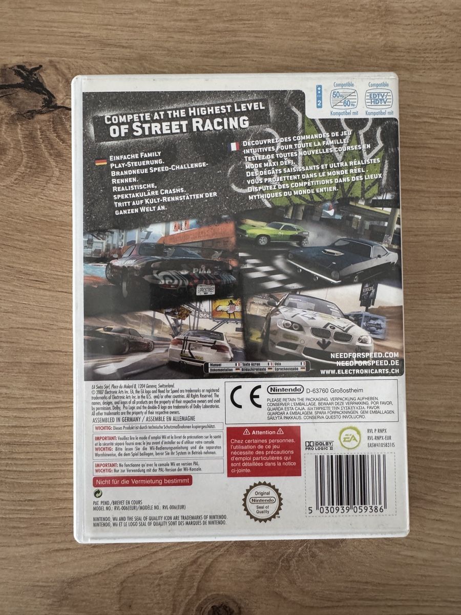 Nintendo Giochi: Need for Speed Pro Street - Wii Spiel – Usato da Biberist venduto da etesummer 1