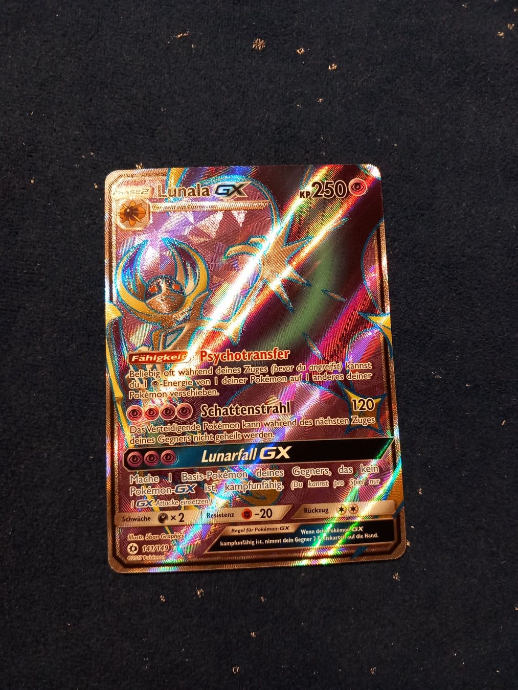 Pokémon Carte collezionabili: Lunala GX Full Art (DE) Sun & Moon Base Set 141/149 – Nuovo (secondo la descrizione) da Hinterfultigen venduto da Marcel2112