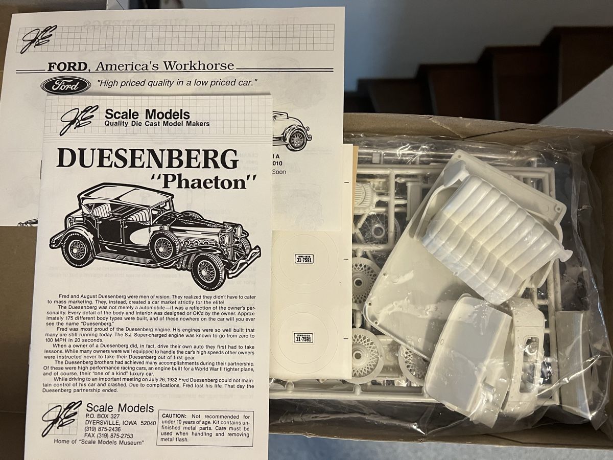 Modellini d'auto: Duesenberg "Speed Line Phaeton" 1930, Metallmodell, OVP – Nuovo e nell'imballaggio originale da Therwil venduto da Hannibal1960 1
