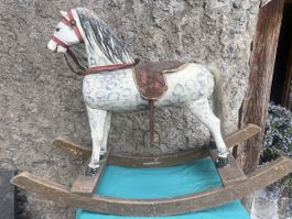Antikes Schaukelpferd, Holzpferd, Kinderspielzeug🐎🎠 (53)