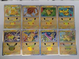 🇨🇵 Pokemon 30th 》Pikachu 24 Stück