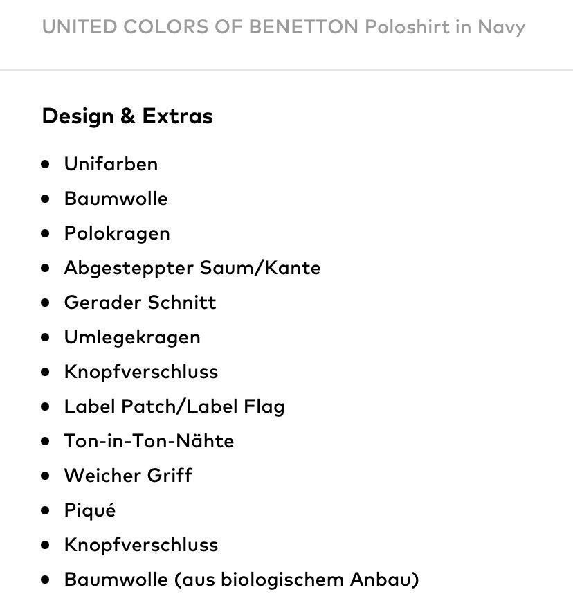 Benetton Hemden, T-Shirts & Polos: Poloshirt Benetton navy, 170 – Gebraucht aus Bern von Infri09 2