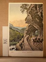 AK von Gebirgspost mit Kutsche Schweiz