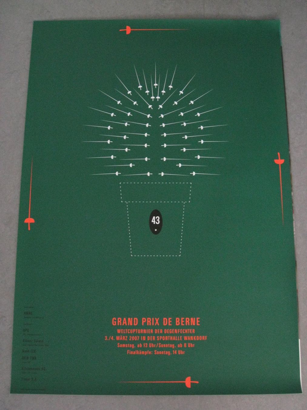 Foto & Immagini: Originalplakat Fechtturnier Bern 2007 – Usato da deitingen venduto da popcorn02