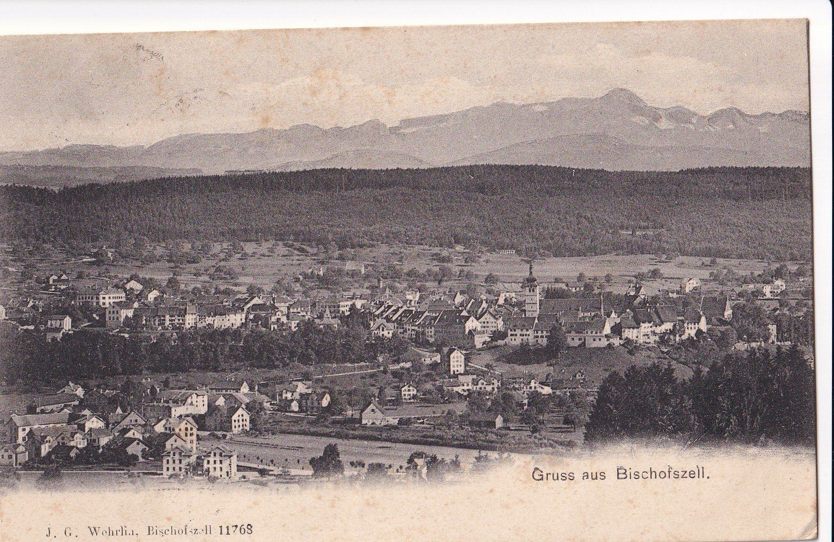 Cartoline postali: Bischofszell Gesamtansicht – Usato da Olten venduto da clotaldi
