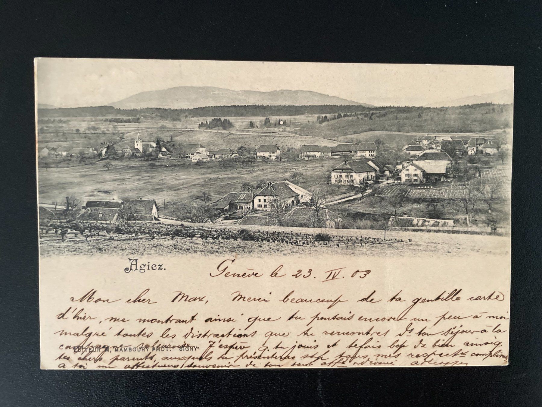 Cartoline postali: AK VD Agiez – Difettoso da Thal venduto da Danny82