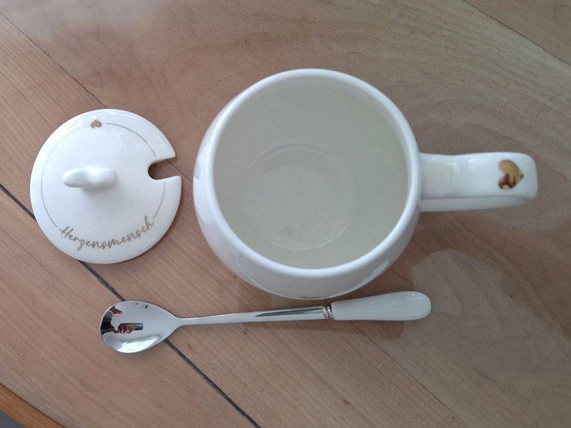 Zuckerdosen: Zuckerdose mit Löffel – Gebraucht aus Düdingen von Miwoo 3