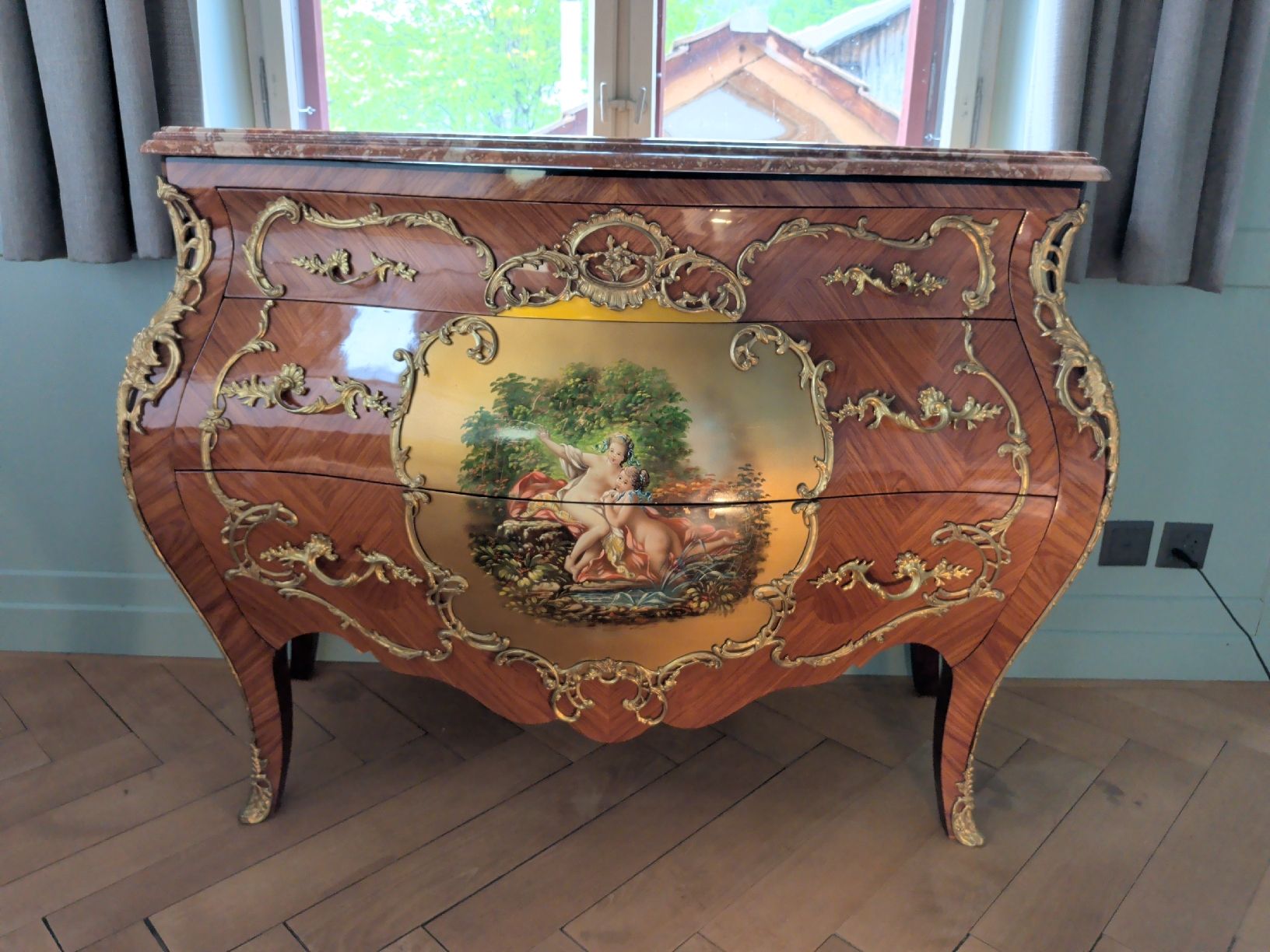 Armoires: Barockschrank mit Gemälde – D'occasion à Dietfurt par Subforce1853