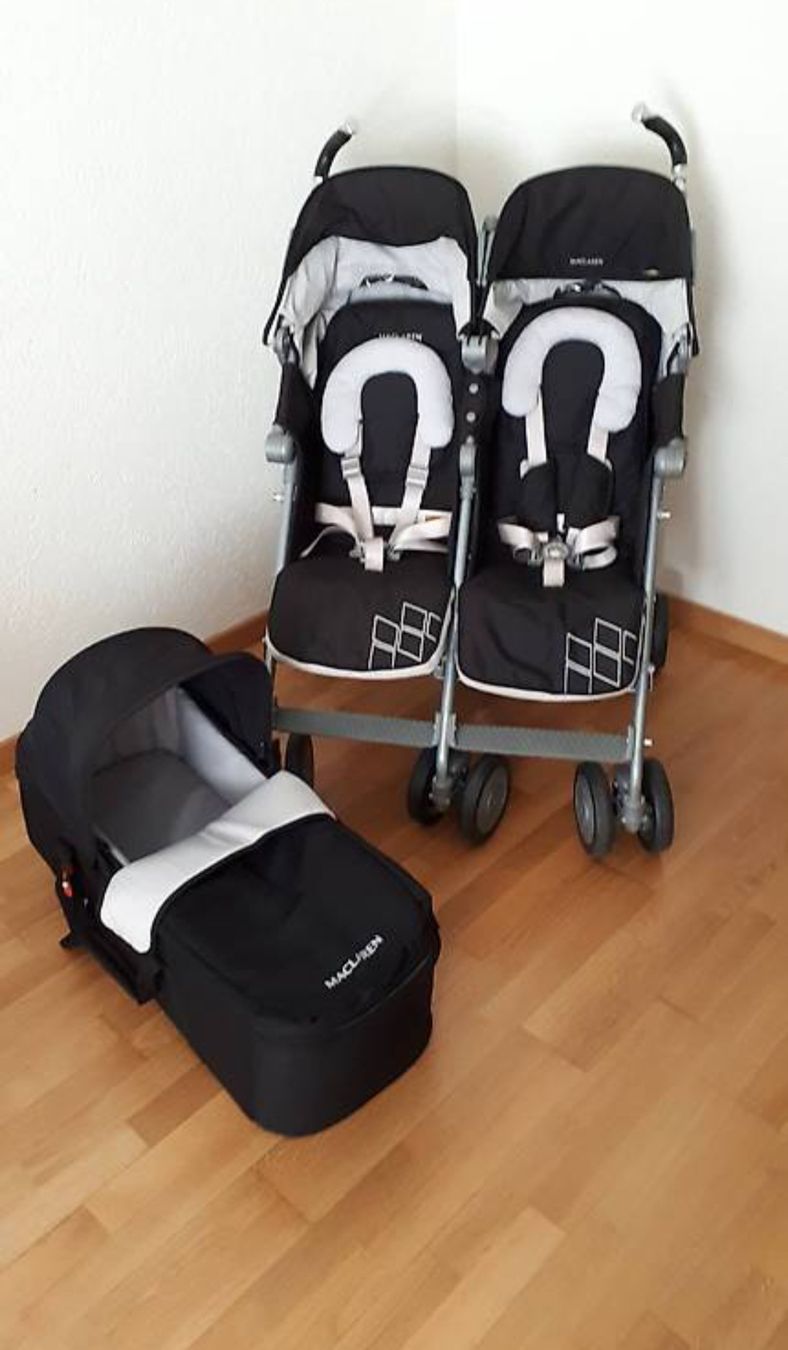 Mclaren Carrozzine:  Maclaren Twin Techno Kinderwagen – Usato da Thun venduto da Andi-79