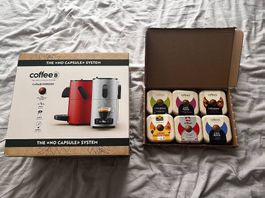 Coffee B Horizon Kaffemaschine Silber + Probierpaket