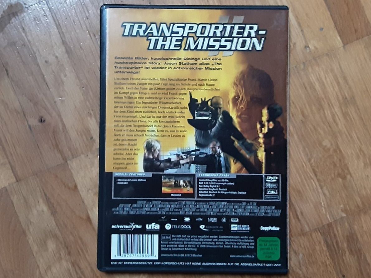 Tutti i DVDs: Transporter - The Mission – Usato da Wallisellen venduto da Sawr 1
