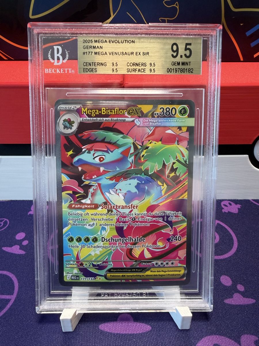 Pokémon Carte collezionabili: MEG #177 (DE) Mega Bisaflor Ex BGS 9.5 – Nuovo (secondo la descrizione) da Diepoldsau venduto da Accord75